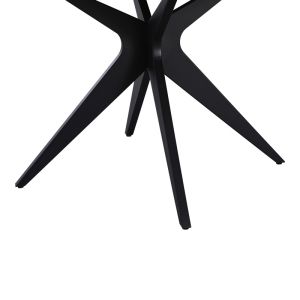 Toda table made of Mdf in Sonoma color with black metal legs 120x75cm