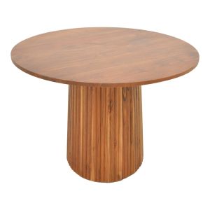 Table Tully Bold solid acacia wood in walnut color D120x75 cm