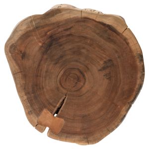 Acacia solid wood table with black legs Hm8364.11