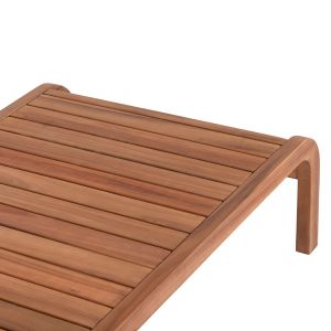 Маса за кафе Oasis Biege Sm6227 тропическа акация масив дърво 132x70x33всм.