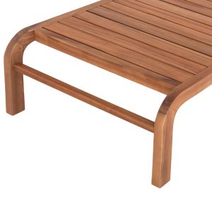 Маса за кафе Oasis Biege Sm6227 тропическа акация масив дърво 132x70x33всм.