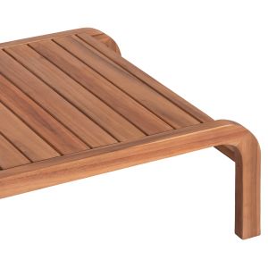 Маса за кафе Oasis Biege Sm6227 тропическа акация масив дърво 132x70x33всм.