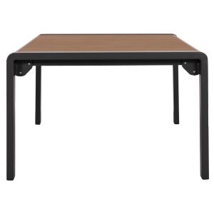 Bentry Hm6276.03 sun lounger table, dark gray aluminum - polyurethane 100x56x35cm.