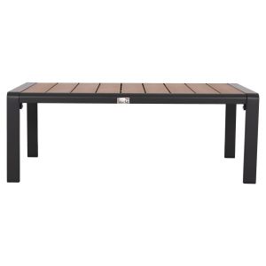 Bentry Hm6276.03 sun lounger table, dark gray aluminum - polyurethane 100x56x35cm.