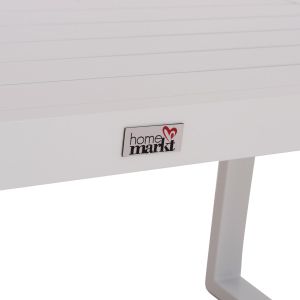Sentry Hm6275.01 sun lounger table, white aluminum, 87x43.5x45cm.