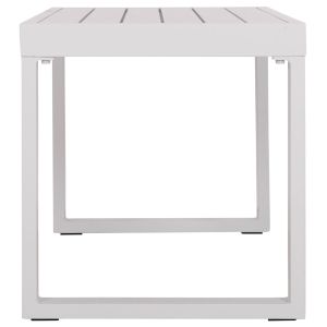 Sentry Hm6275.01 sun lounger table, white aluminum, 87x43.5x45cm.