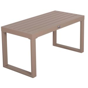 Sentry Hm6275.04 aluminum chaise lounge table in cappuccino 87x43.5x45cm.
