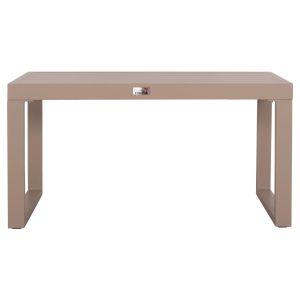 Sentry Hm6275.04 aluminum chaise lounge table in cappuccino 87x43.5x45cm.