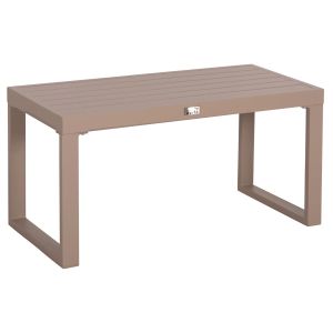 Sentry Hm6275.04 aluminum chaise lounge table in cappuccino 87x43.5x45cm.