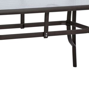 Metal table brown 150x90χ72 Hm5145,02