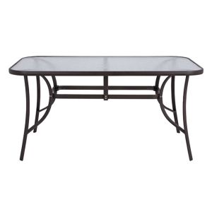 Metal table brown 150x90χ72 Hm5145,02