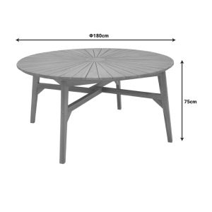 Teak table Colen in natural shade �180x75cm