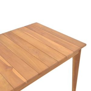 Ory teak table in natural shade 160x80x75cm