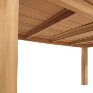 Pablo teak table in natural shade 160x90x76cm