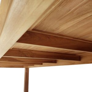Pablo teak table in natural shade 300x100x76cm