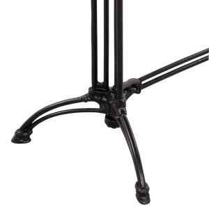 Table with 2 legs, cast iron base with marble 110x70 Hm5612