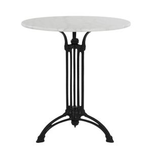 Table with 3 legs, iron base with marble, round 60x73cm Hm5609
