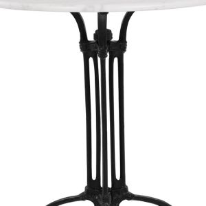 Table with 3 legs, iron base with marble, round 60x73cm Hm5609