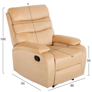 Yasumu Hm9783.05 Velvet 80x93x100cm Massage Chair