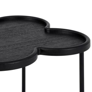 MDF coffee table Fl03247 black color 60x67cm