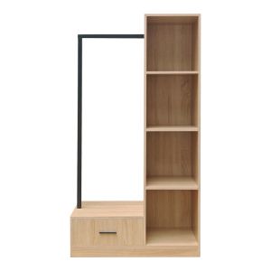 Мебел за антре Erdeco Mdf в естествен цвят 80x40x150см