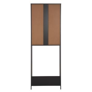 Terry washing machine cabinet, with cabinet and shelves, melamine gray 64x29x181cm (hm9122,13)