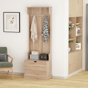 Мебели за анти Kaylor Hm2474,01 с кукички и място за съхранение-мдф в сонама 65x34x180hcm
