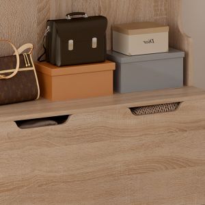 Мебели за анти Kaylor Hm2475,01 с кукички и място за съхранение-мдф в сонама 93x34x180hcm