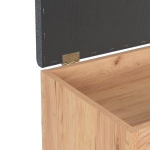Hallway furniture - stool - oriental shoe rack in oak color 100x37.2x50cm