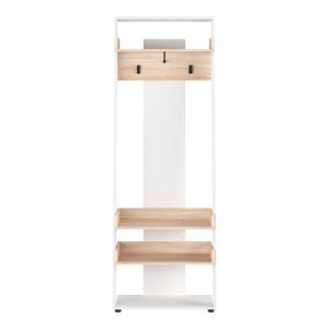Sciove hallway furniture in white-natural shade 70x40x200cm