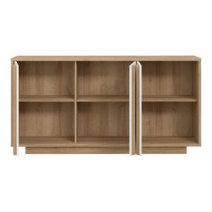 Меламинов бюфет Chesto в цвят бяло и дъб 169.2x42x87см