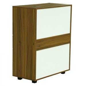 Melamine chest of drawers Thorg, 5 drawers, walnut color 80x40x100hcm Hm8995,02