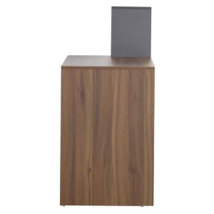 Меламинов офис с шкаф за книги, орехов сив 149x48x105ycm Hm8993,01