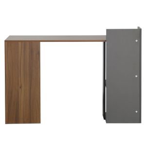 Меламинов офис, орехов сив 112x55x85y см Hm8994.01