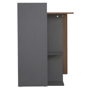 Меламинов офис, орехов сив 112x55x85y см Hm8994.01