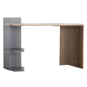 Меламинов офис, орехов сив 112x55x85y см Hm8994.01