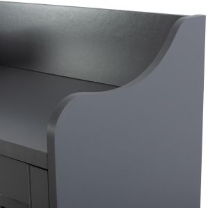 Меламинов шкаф за обувки Kailenaтъмно сив Hm2230,10 77x40x121,5