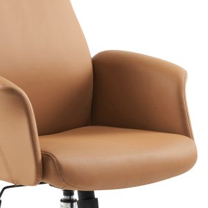 Мениджърски офис стол Derjio кафяв Pu 68x66x115cm