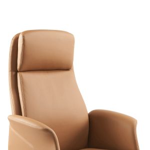 Мениджърски офис стол Derjio кафяв Pu 68x66x115cm