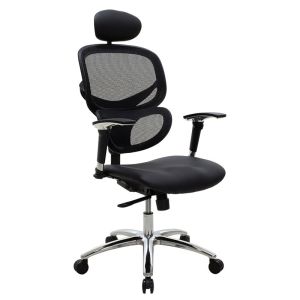Мениджърски стол Freedom Supreme Quality Мрежа/pu в черен цвят