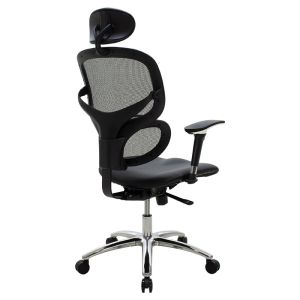 Мениджърски стол Freedom Supreme Quality Мрежа/pu в черен цвят