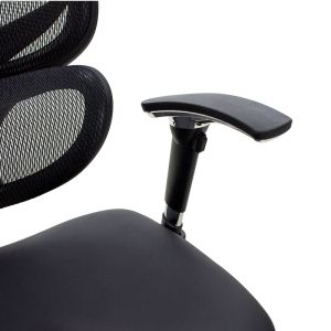 Мениджърски стол Freedom Supreme Quality Мрежа/pu в черен цвят