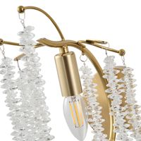 Метал аплик E14 Max15w 480x250mm прозрачно стъкло Arte Illumina Dynasty