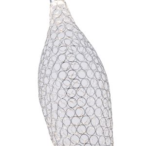 Metal chandelier 6.3w 648lm 3000k Φ146x1774mm chrome, perforated with lighting