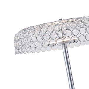Метален Led лампион 10w 1080lm 3000k Φ350x1350mm хромирана перфорирана осветителна