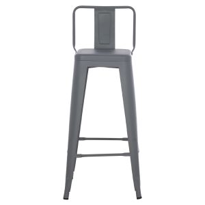 Метален бар стол Melita Relix сив Hm8643,10
