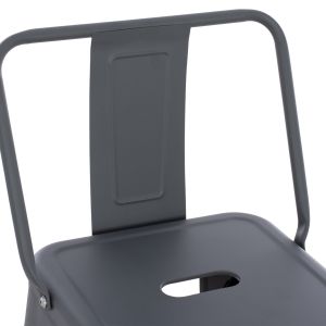 Метален бар стол Melita Relix сив Hm8643,10