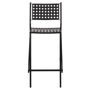 Метален бар стол Olympias Metallic Hm5528,01 черен 47x58x111cm