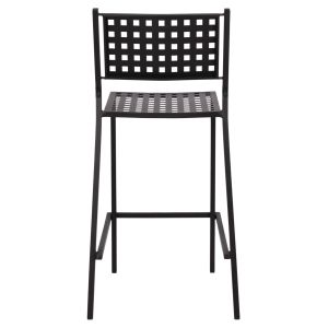 Метален бар стол Olympias Metallic Hm5528,01 черен 47x58x111cm