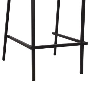 Метален бар стол Olympias Metallic Hm5528,01 черен 47x58x111cm